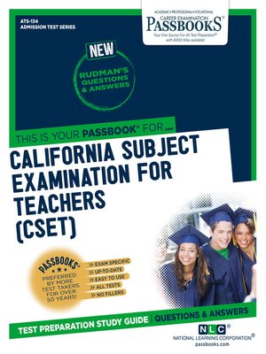 CALIFORNIA SUBJECT EXAMINATION FOR TEACHERS (CSET) - ebook